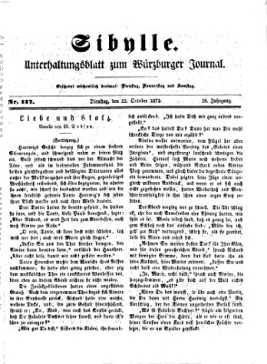 Sibylle (Würzburger Journal) Dienstag 22. Oktober 1872