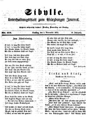 Sibylle (Würzburger Journal) Samstag 2. November 1872