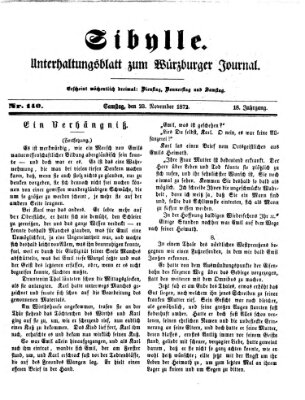 Sibylle (Würzburger Journal) Samstag 23. November 1872