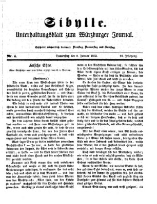 Sibylle (Würzburger Journal) Donnerstag 9. Januar 1873