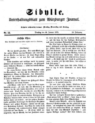 Sibylle (Würzburger Journal) Dienstag 28. Januar 1873