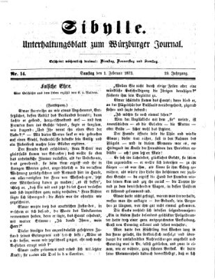 Sibylle (Würzburger Journal) Samstag 1. Februar 1873