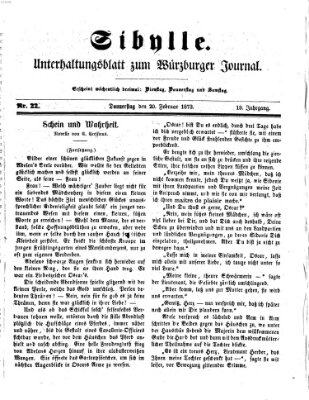 Sibylle (Würzburger Journal) Donnerstag 20. Februar 1873