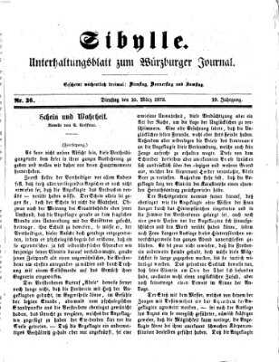 Sibylle (Würzburger Journal) Dienstag 25. März 1873