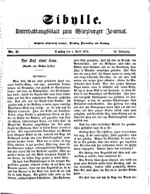 Sibylle (Würzburger Journal) Samstag 5. April 1873