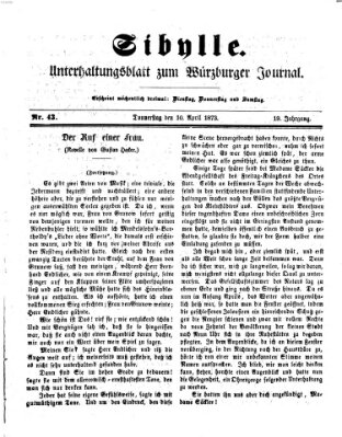 Sibylle (Würzburger Journal) Donnerstag 10. April 1873