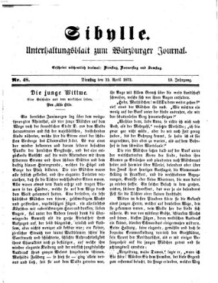 Sibylle (Würzburger Journal) Dienstag 22. April 1873