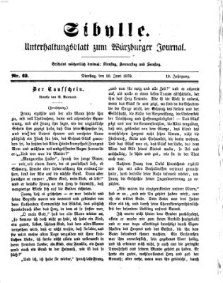 Sibylle (Würzburger Journal) Dienstag 10. Juni 1873