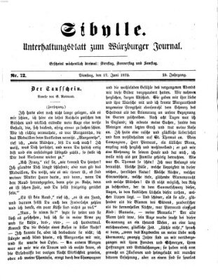 Sibylle (Würzburger Journal) Dienstag 17. Juni 1873