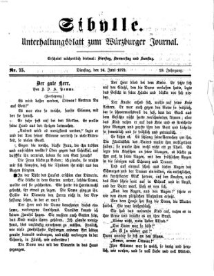 Sibylle (Würzburger Journal) Dienstag 24. Juni 1873