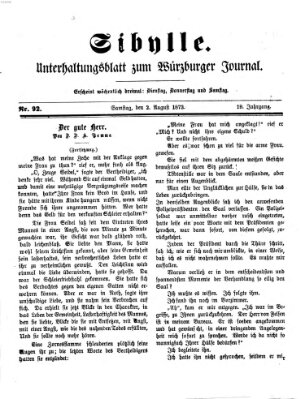 Sibylle (Würzburger Journal) Samstag 2. August 1873