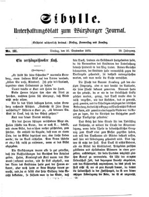 Sibylle (Würzburger Journal) Dienstag 16. September 1873