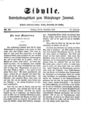 Sibylle (Würzburger Journal) Dienstag 30. September 1873