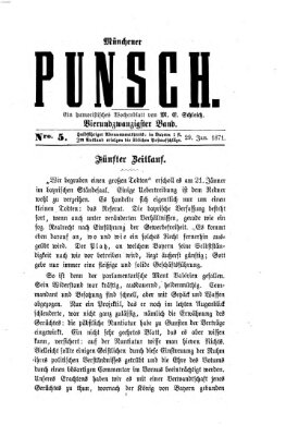 Münchener Punsch Sonntag 29. Januar 1871