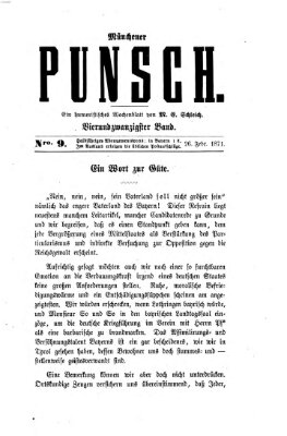 Münchener Punsch Sonntag 26. Februar 1871