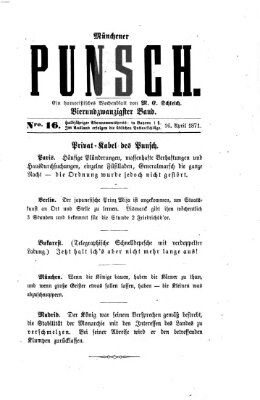 Münchener Punsch Sonntag 16. April 1871