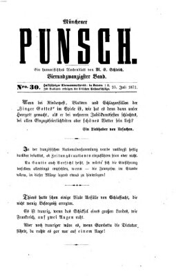 Münchener Punsch Sonntag 23. Juli 1871