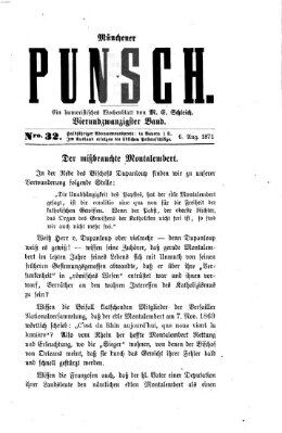 Münchener Punsch Sonntag 6. August 1871