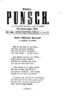 Münchener Punsch Sonntag 27. August 1871