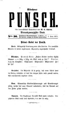 Münchener Punsch Sonntag 3. September 1871