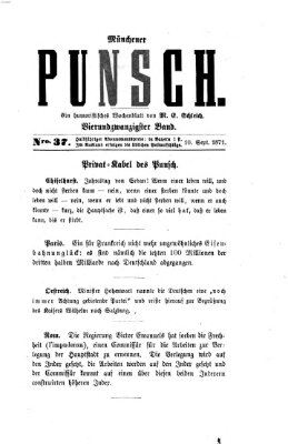 Münchener Punsch Sonntag 10. September 1871