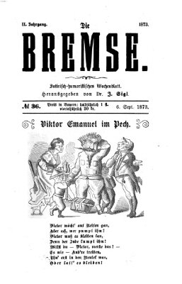 Die Bremse Samstag 6. September 1873