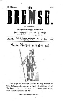 Die Bremse Samstag 20. September 1873