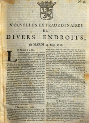 Nouvelles extraordinaires de divers endroits Dienstag 25. Mai 1717