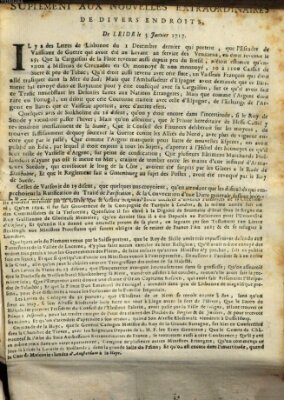 Nouvelles extraordinaires de divers endroits Dienstag 5. Januar 1717