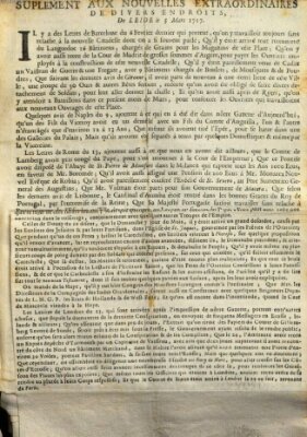 Nouvelles extraordinaires de divers endroits Freitag 5. März 1717