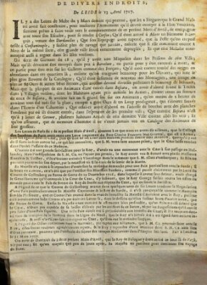 Nouvelles extraordinaires de divers endroits Dienstag 13. April 1717