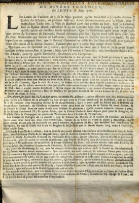 Nouvelles extraordinaires de divers endroits Dienstag 18. Mai 1717