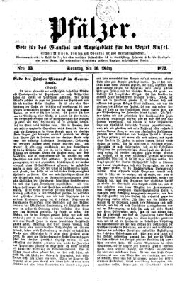 Pfälzer Sonntag 16. März 1873