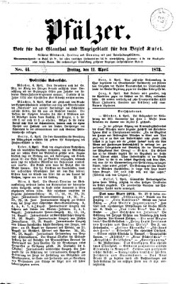 Pfälzer Freitag 11. April 1873