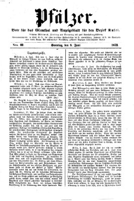 Pfälzer Sonntag 8. Juni 1873