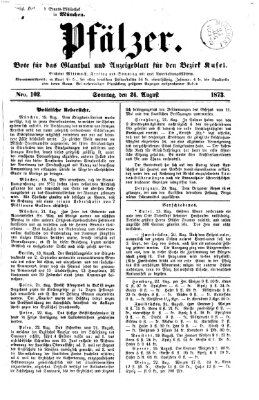 Pfälzer Sonntag 24. August 1873