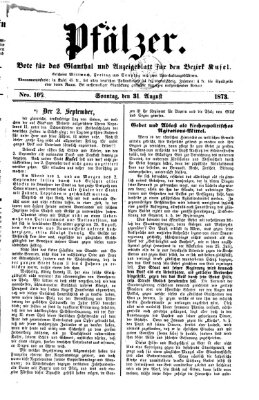 Pfälzer Sonntag 31. August 1873