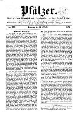 Pfälzer Sonntag 19. Oktober 1873