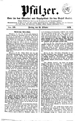 Pfälzer Freitag 24. Oktober 1873