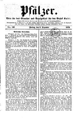 Pfälzer Freitag 5. Dezember 1873