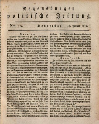 Regensburger politische Zeitung (Regensburger Zeitung) Donnerstag 17. Januar 1811