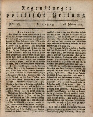 Regensburger politische Zeitung (Regensburger Zeitung) Dienstag 26. Februar 1811