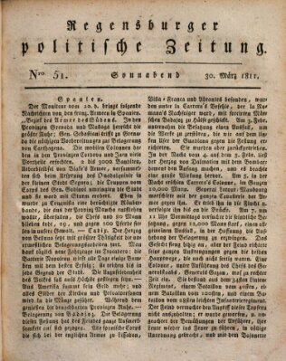 Regensburger politische Zeitung (Regensburger Zeitung) Samstag 30. März 1811