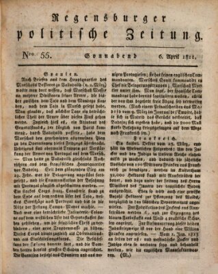 Regensburger politische Zeitung (Regensburger Zeitung) Samstag 6. April 1811