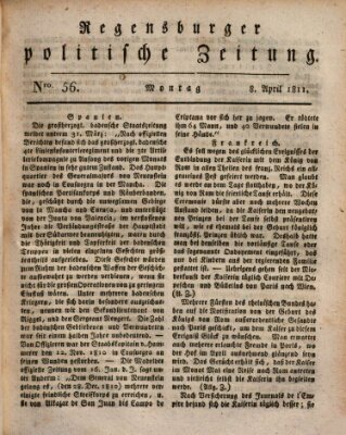 Regensburger politische Zeitung (Regensburger Zeitung) Montag 8. April 1811