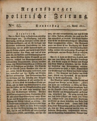 Regensburger politische Zeitung (Regensburger Zeitung) Donnerstag 25. April 1811