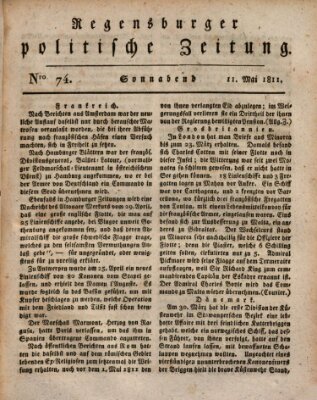 Regensburger politische Zeitung (Regensburger Zeitung) Samstag 11. Mai 1811