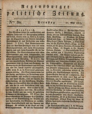 Regensburger politische Zeitung (Regensburger Zeitung) Dienstag 21. Mai 1811