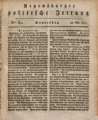 Regensburger politische Zeitung (Regensburger Zeitung) Donnerstag 23. Mai 1811