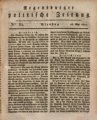 Regensburger politische Zeitung (Regensburger Zeitung) Dienstag 28. Mai 1811